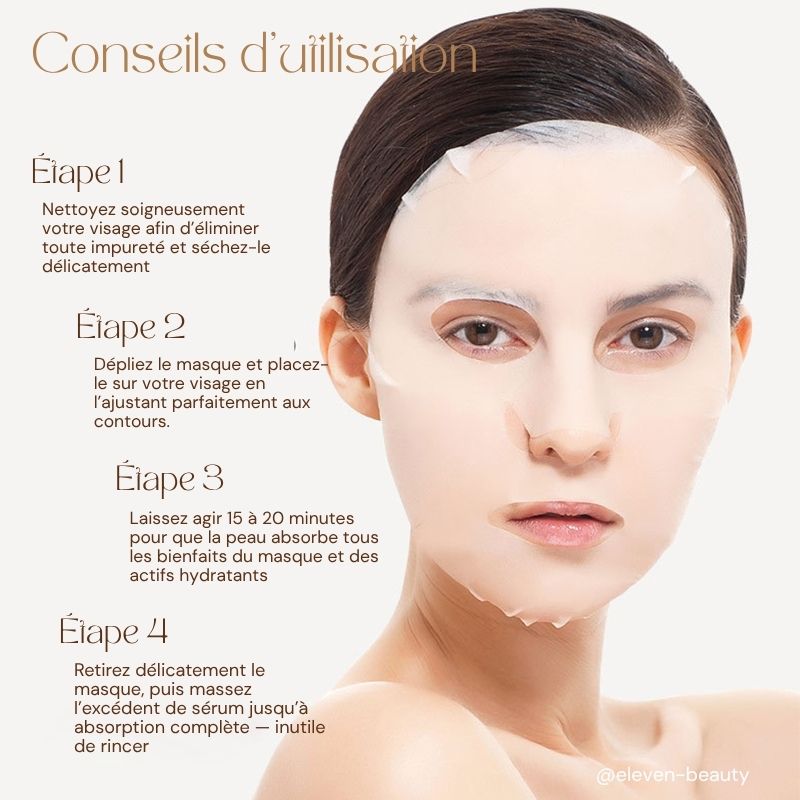 Masque tissu Camélia hydratant et régénérent