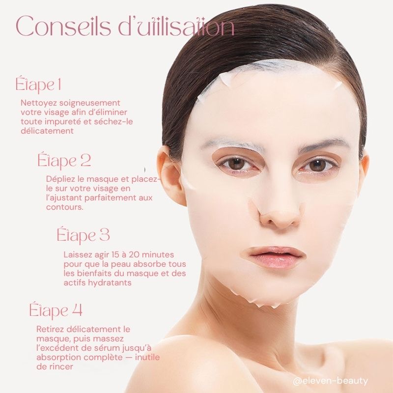 Masque tissu Roses éclat et hydratation