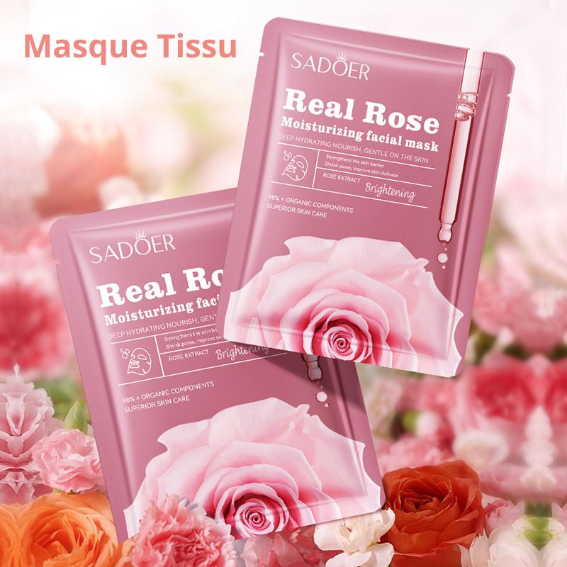 Masque tissu Roses éclat et hydratation