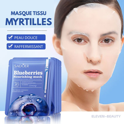 Masque tissu Myrtilles antioxydant et hydratant