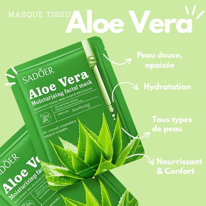Masque tissu Aloe Vera apaisant et confort