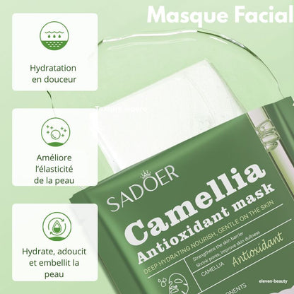 Masque tissu Camélia hydratant et régénérent