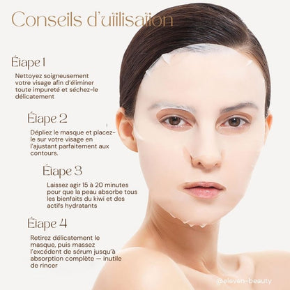 Masque Tissu Kiwi Hydratant et Antioxydant