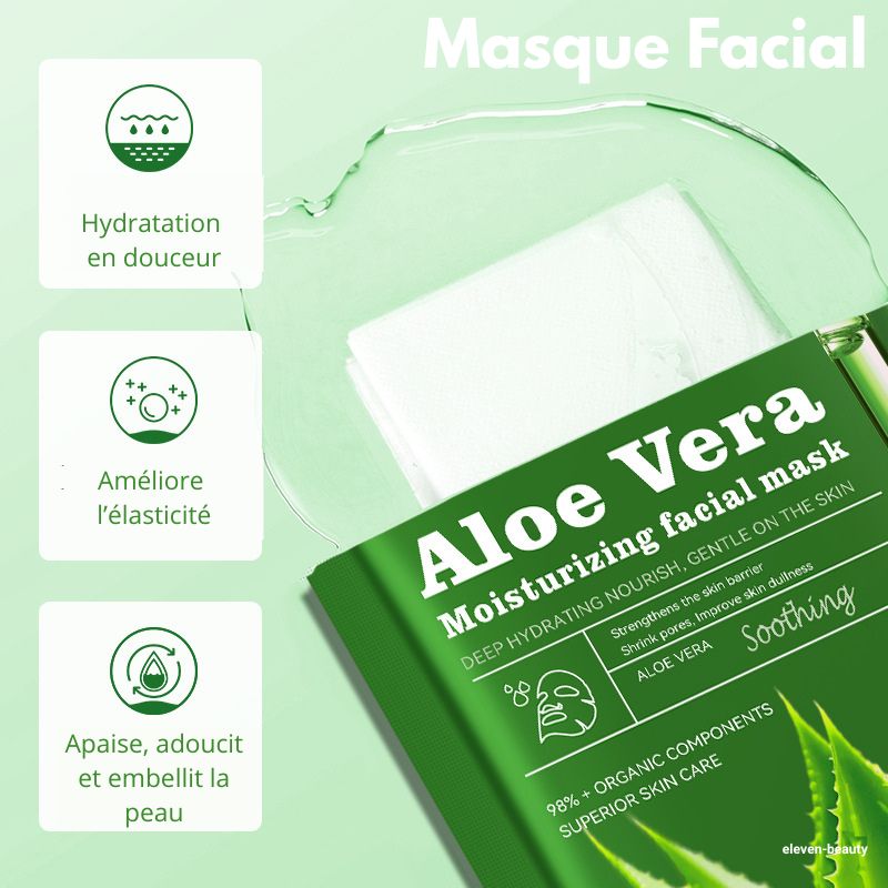 Masque tissu Aloe Vera apaisant et confort