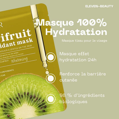 Masque Tissu Kiwi Hydratant et Antioxydant