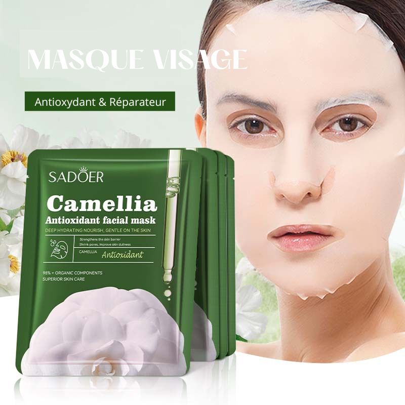 Masque tissu Camélia hydratant et régénérent