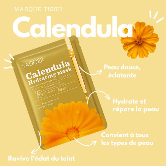 Masque tissu Calendula réparateur et apaisant