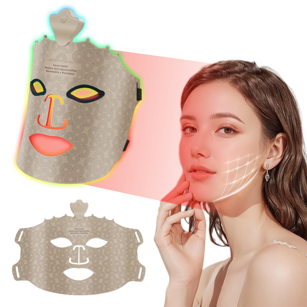 Masque LED visage Anti-âge Luminothérapie