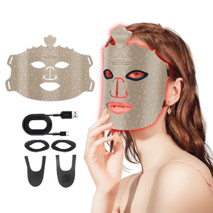 Masque LED visage Anti-âge Luminothérapie