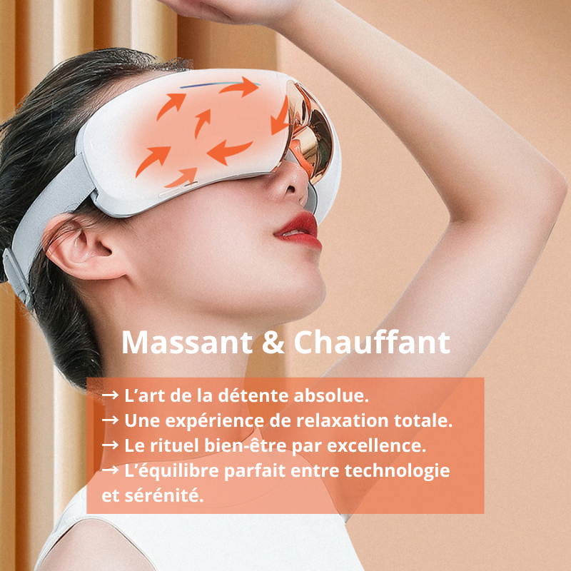 Casque oculaire de massage et chauffant